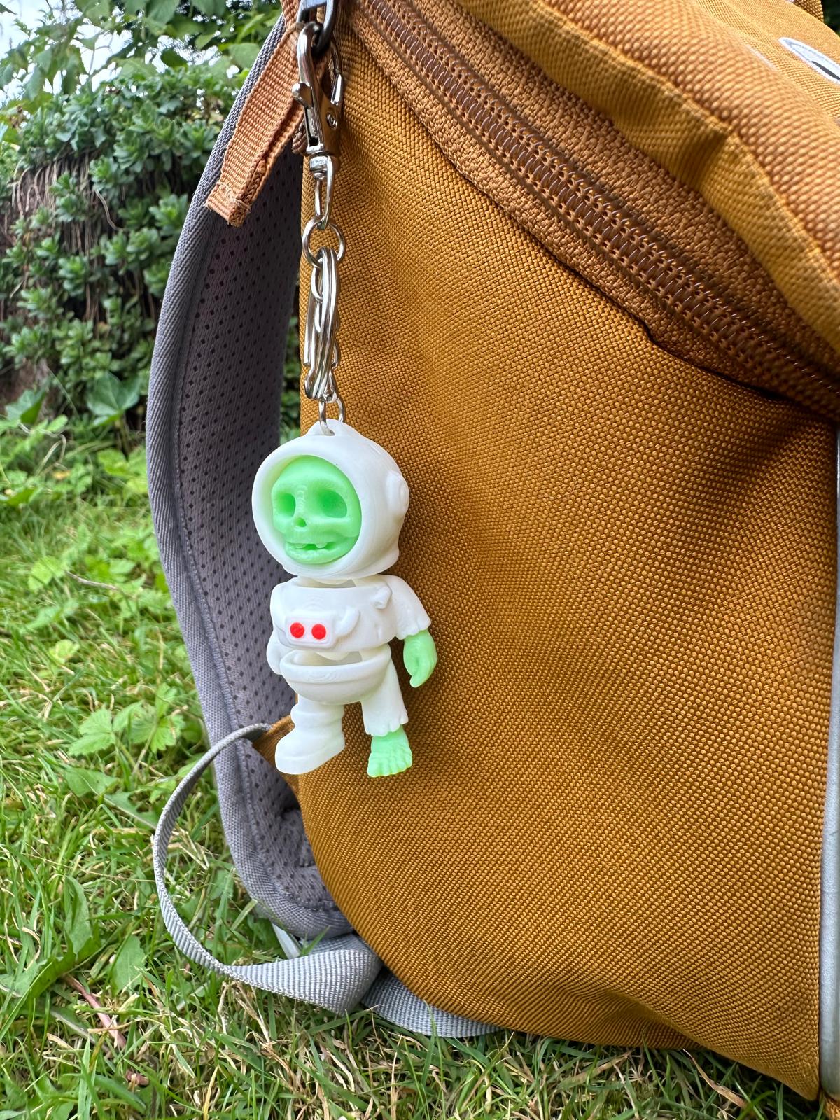 Skelettastronaut Schlüsselanhänger