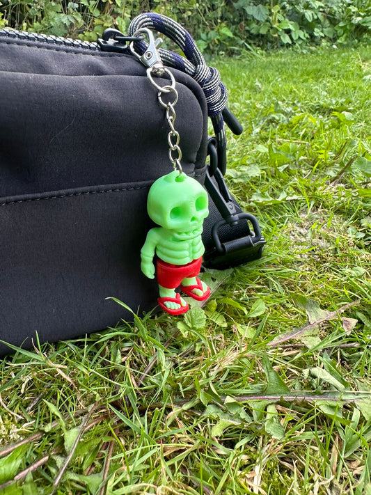 Sommerskelett Schlüsselanhänger