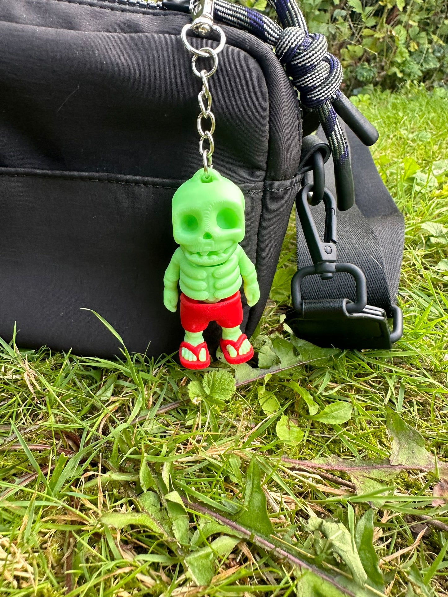 Sommerskelett Schlüsselanhänger