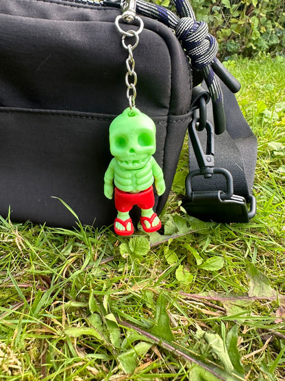 Sommerskelett Schlüsselanhänger